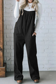 Square Neck Wide Strap Overalls — view 7
