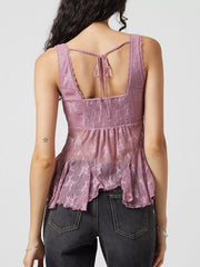 Lace V-Neck Tank — view 14