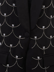 Pearl Detail Long Sleeve Blazer — view 12