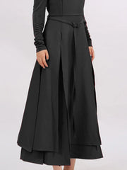 Slit Spaghetti Strap Long Sleeve Dress — view 13