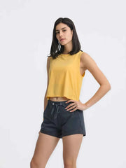 Round Neck Cropped Active Tank for Ultimate Comfort — view 14