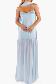 Adjustable Strap Maxi Cami Dress with Scarf — view 1