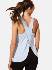 Crisscross Scoop Neck Active Tank - Your Perfect Workout Companion — view 7