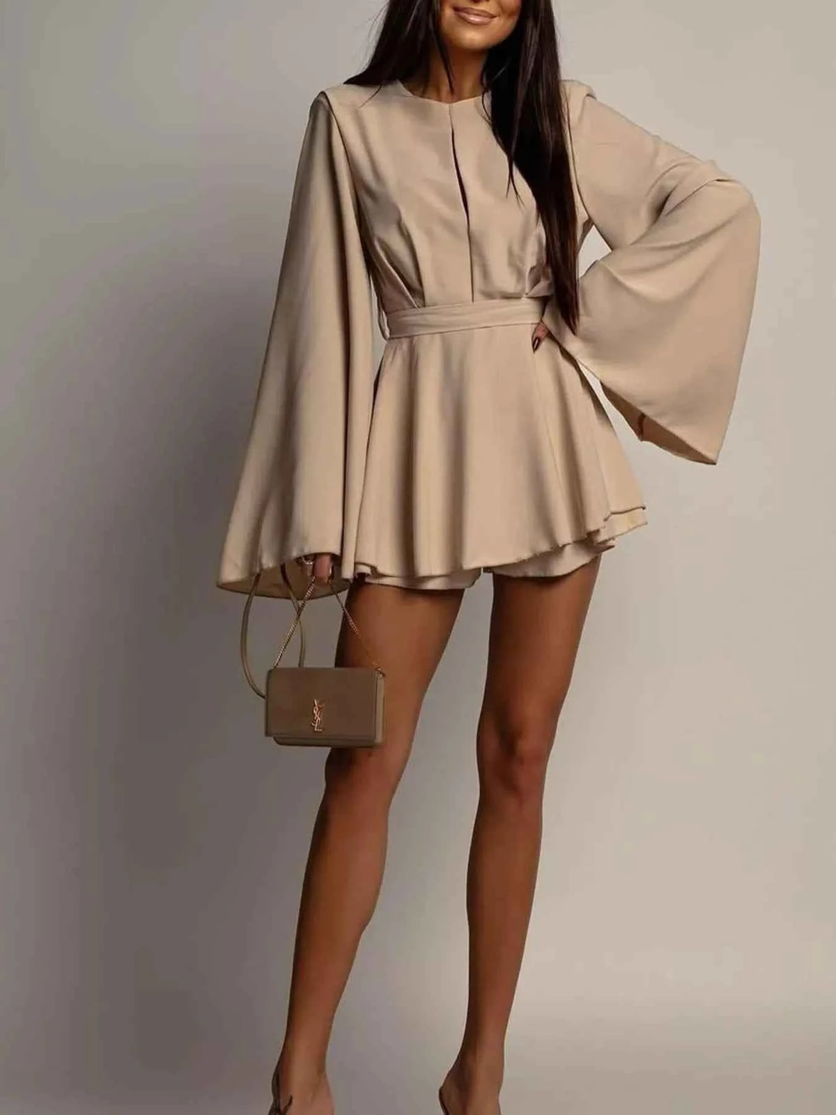 Flare Sleeve Mini Dress — view 5