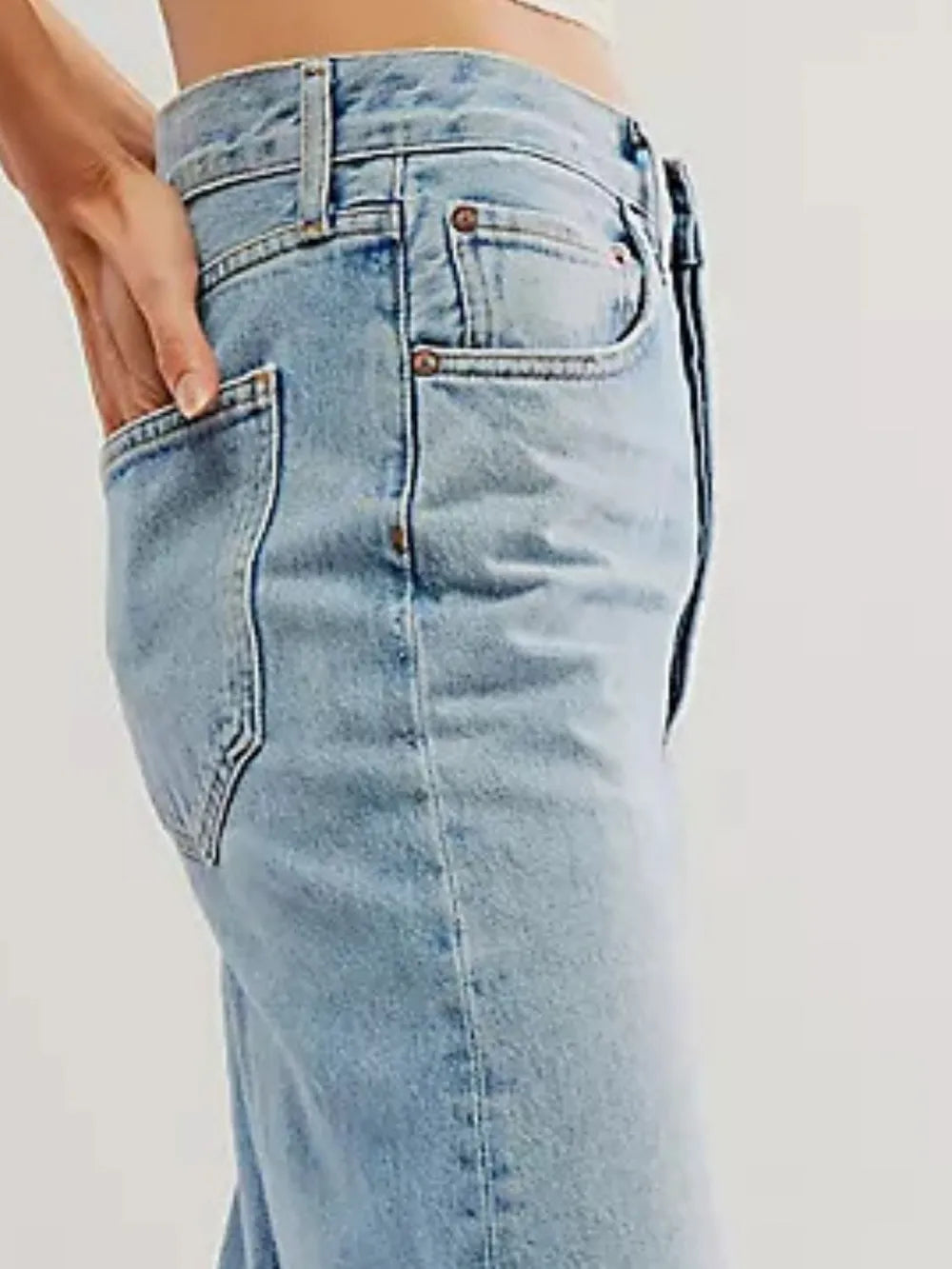 Cuffed Jeans with Pockets for Effortless Style — view 6