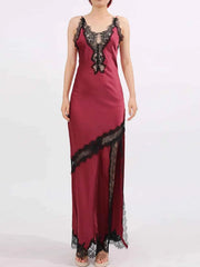 Slit Lace Detail Maxi Cami Dress — view 4