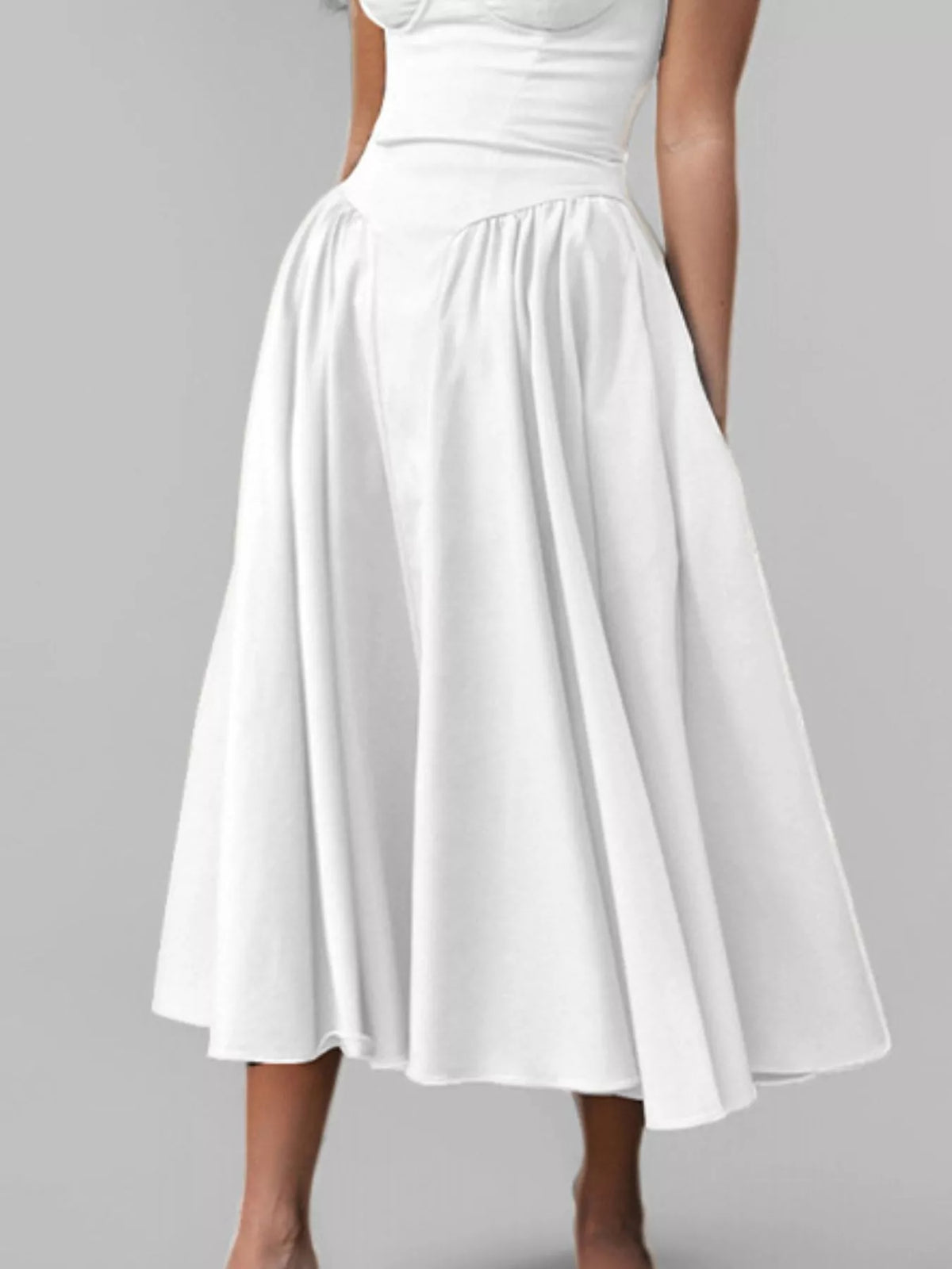 Sweetheart Neck Spaghetti Strap Midi Dress — view 24