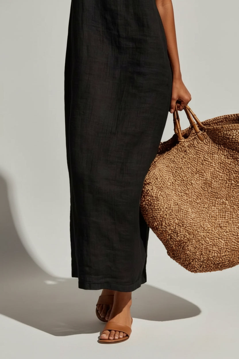 Sleeveless Linen Casual Maxi Dress: Effortless Style for Every Occasion — view 12