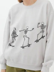 Skeleton Graphic Oversized Sweatshirt — view 8