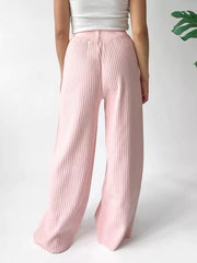 Ribbed Wide Leg Sweater Pants — view 11