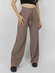 Ribbed Wide Leg Sweater Pants — view 5