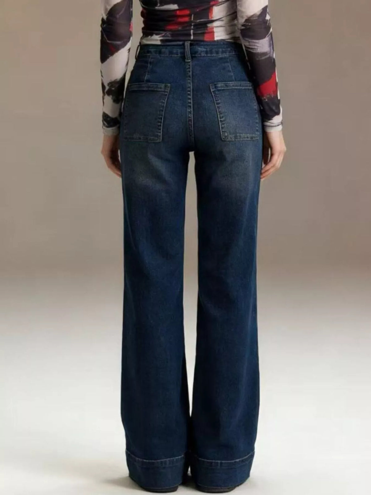 High-Waisted Flare Leg Jeans for Effortless Style — view 9