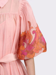 Button Front Puff Sleeve Dress — view 10