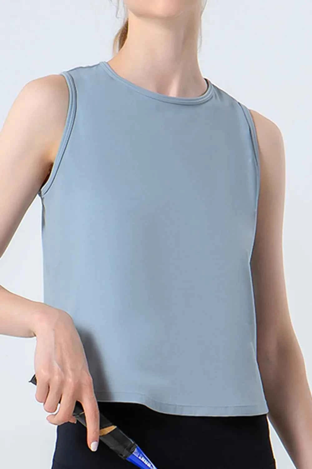 Round Neck Active Tank - Perfect Blend of Style and Comfort — view 13
