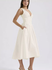V-Neck Sleeveless Midi Dress — view 23