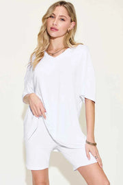 Transform Your Style with Our V-Neck T-Shirt and Shorts Set — view 14