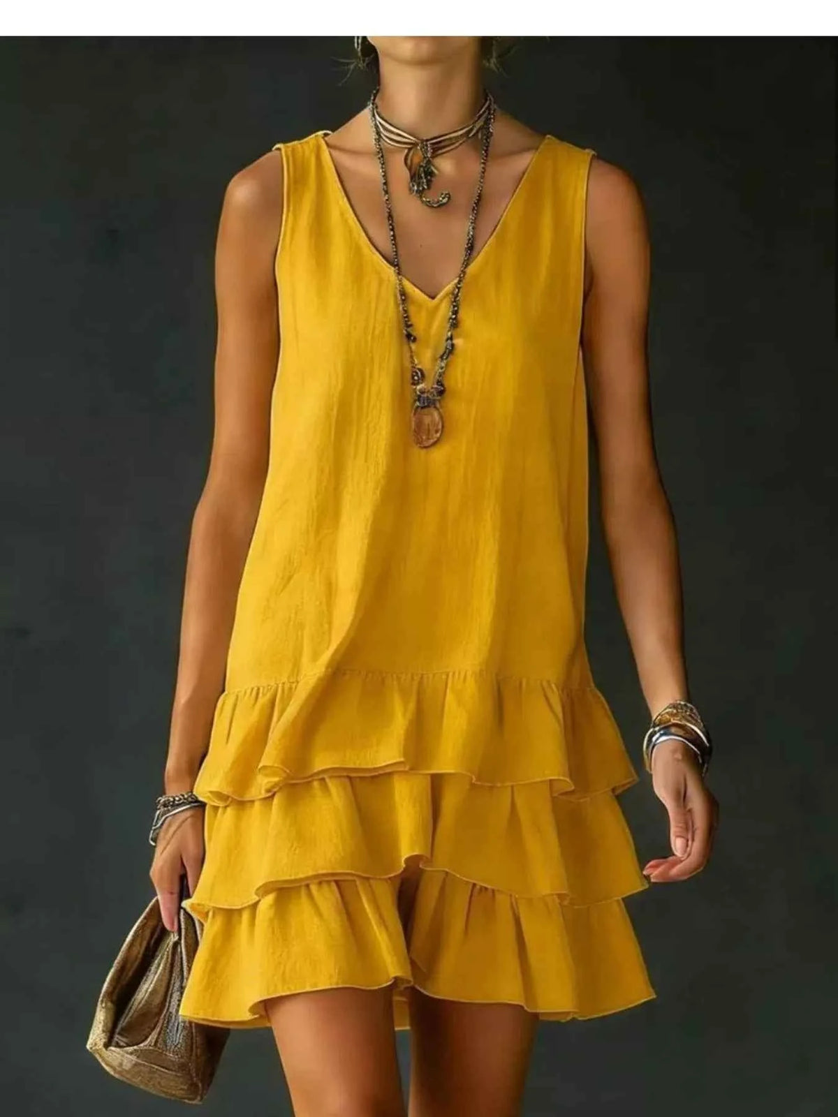 Stylish Ruffled Hem Dress - Elevate Your Summer Wardrobe — view 19