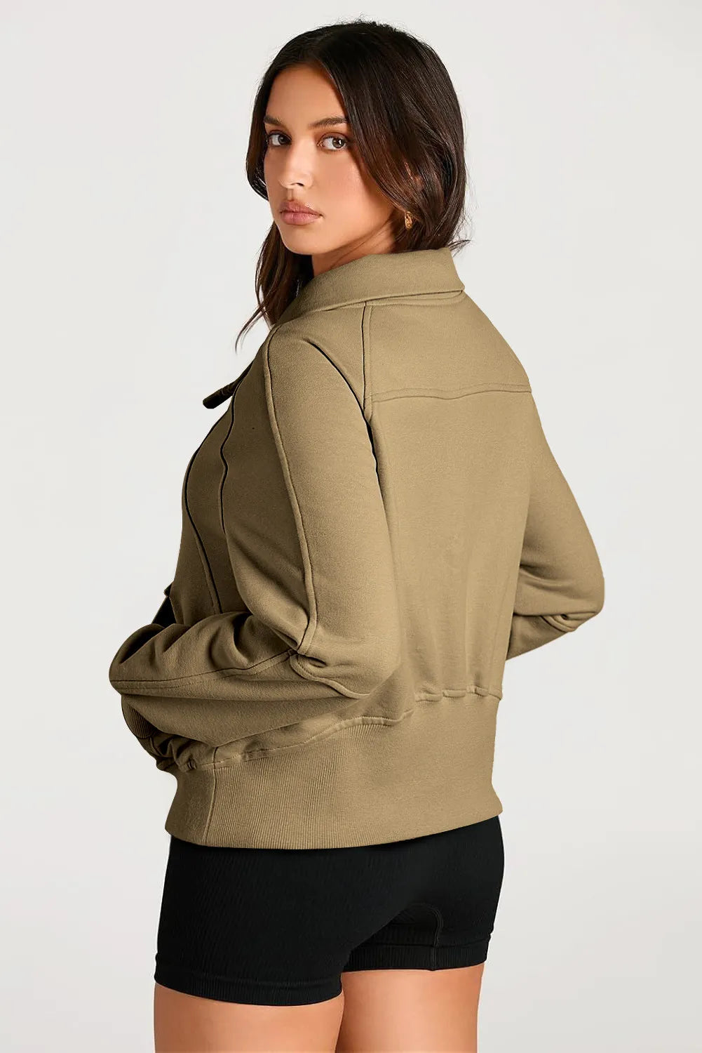 Half Zip Long Sleeve Sweatshirt — view 10