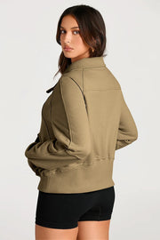 Half Zip Long Sleeve Sweatshirt — view 10