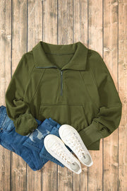 Half Zip Long Sleeve Sweatshirt — view 7
