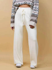 Ribbed Wide Leg Sweater Pants — view 3