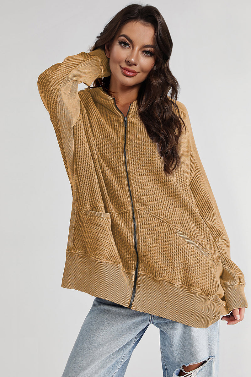Zip-Up Long Sleeve Jacket for Stylish Comfort — view 10