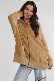 Zip-Up Long Sleeve Jacket for Stylish Comfort — view 10