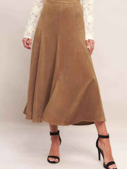 Flowy A-Line Midi Skirt — view 1