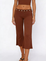 Mid Rise Capris Pants — view 9
