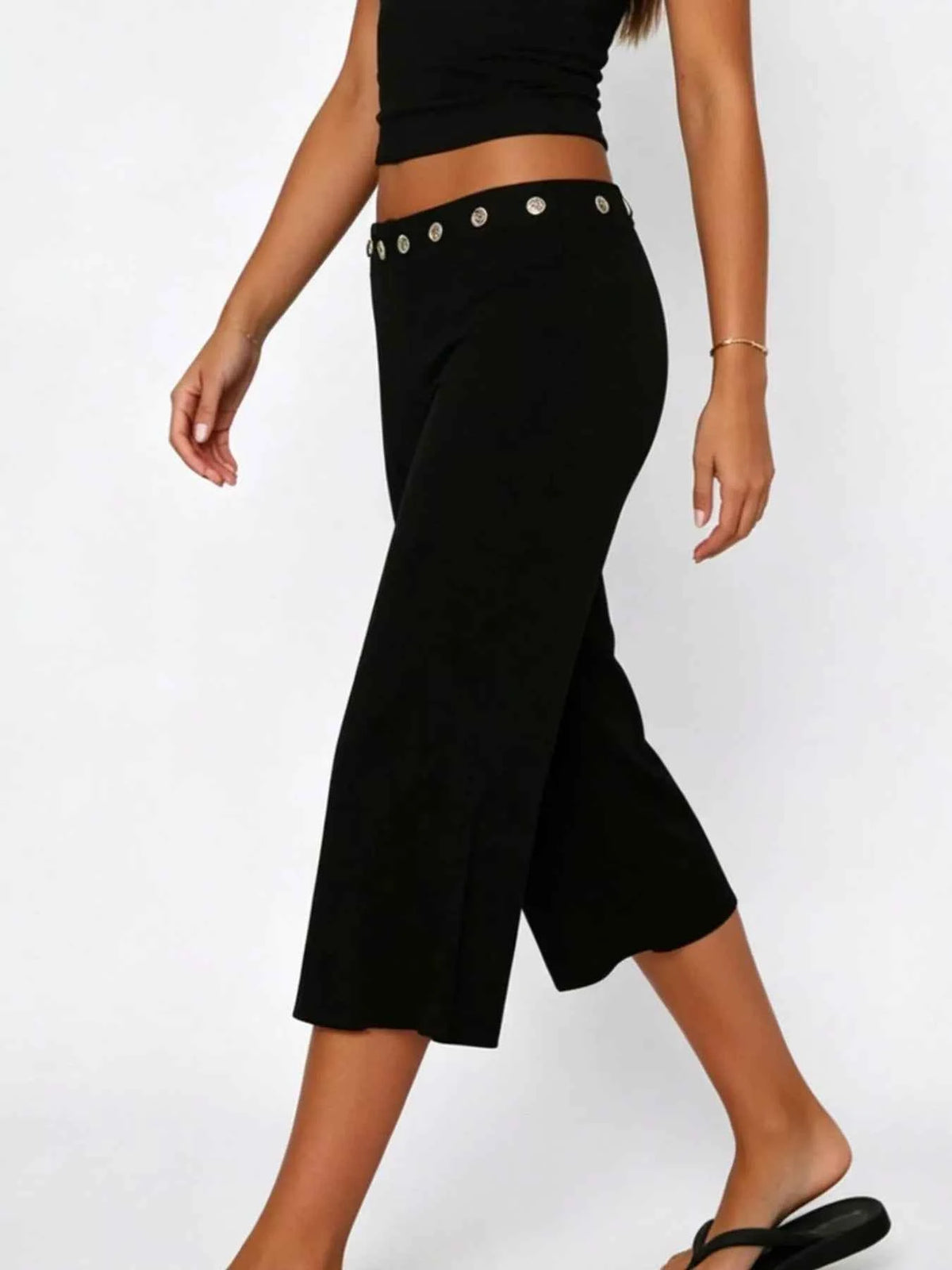 Mid Rise Capris Pants — view 2