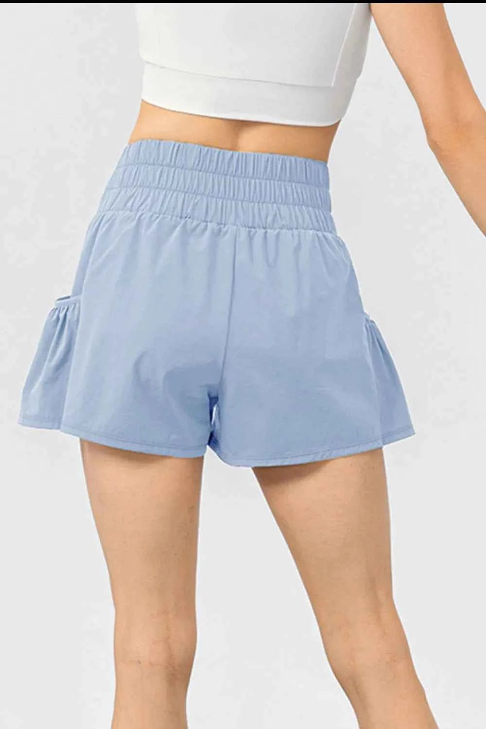 Elastic Waist Pocketed Active Shorts for Ultimate Comfort — view 2