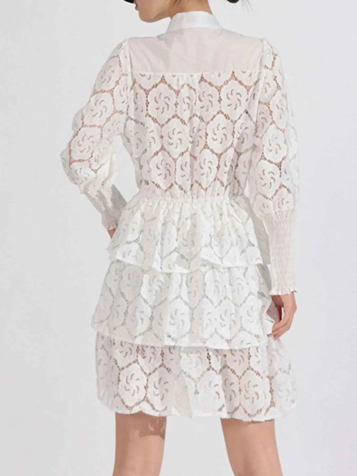 Lace Layered Long Sleeve Dress — view 5
