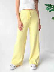 Ribbed Wide Leg Sweater Pants — view 16