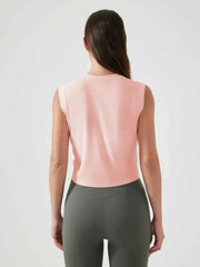 Round Neck Cropped Active Tank - Comfort Meets Style — view 2