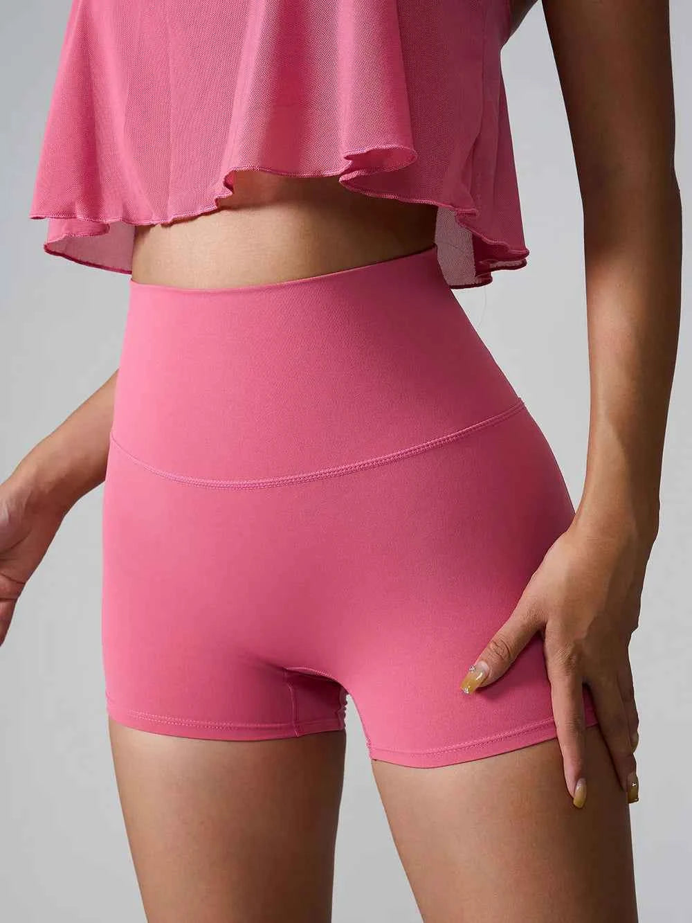 High Waist Active Shorts - Comfort Meets Performance — view 21