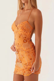 Beaded Floral Mini Dress: A Touch of Elegance for Any Occasion — view 20