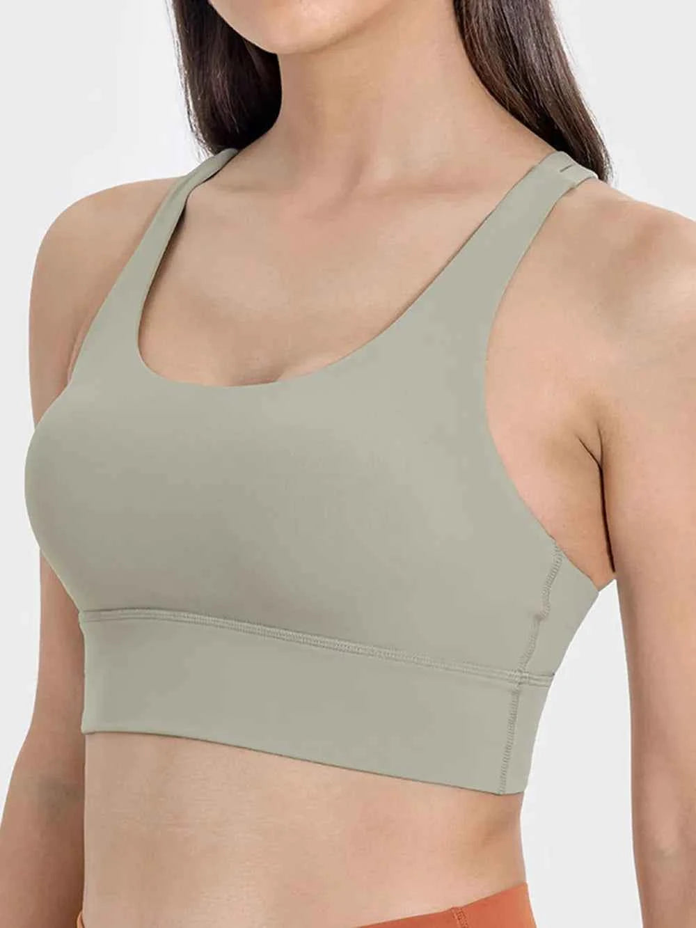 Millennia Crisscross Scoop Neck Active Tank — view 16
