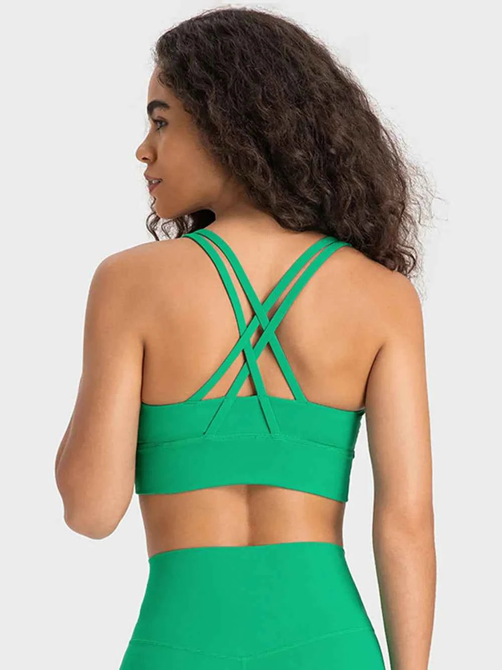 Millennia Crisscross Scoop Neck Active Tank — view 14