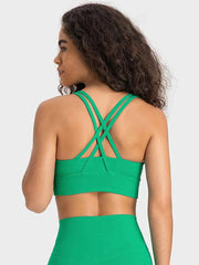 Millennia Crisscross Scoop Neck Active Tank — view 14