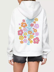 Drop Shoulder Graphic Hoodie with Kangaroo Pocket — view 11