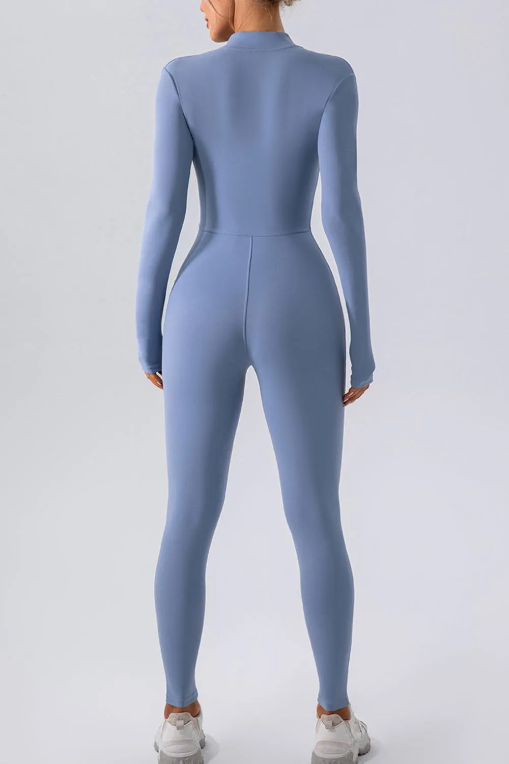 Half Zip Mock Neck Active Jumpsuit — view 12