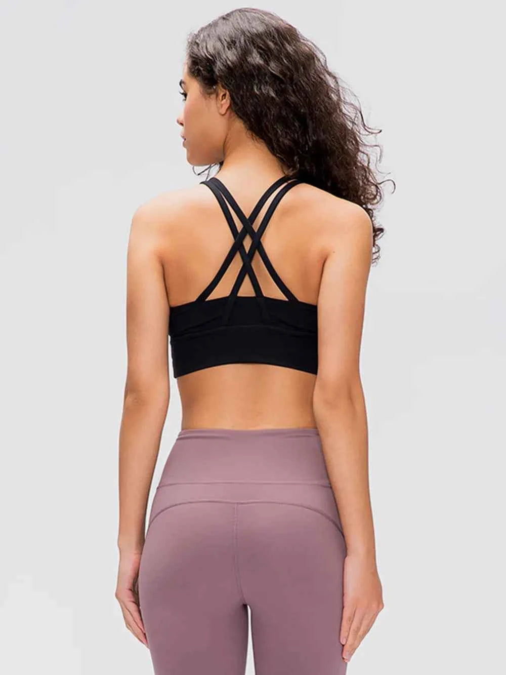 Millennia Crisscross Scoop Neck Active Tank — view 32