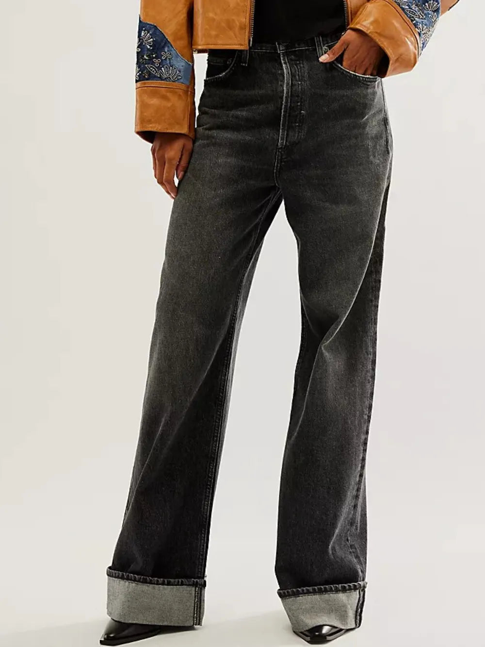 Cuffed Jeans with Pockets for Effortless Style — view 7