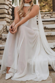 Adjustable Strap Maxi Cami Dress with Scarf — view 16