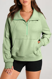 Half Zip Long Sleeve Sweatshirt — view 17