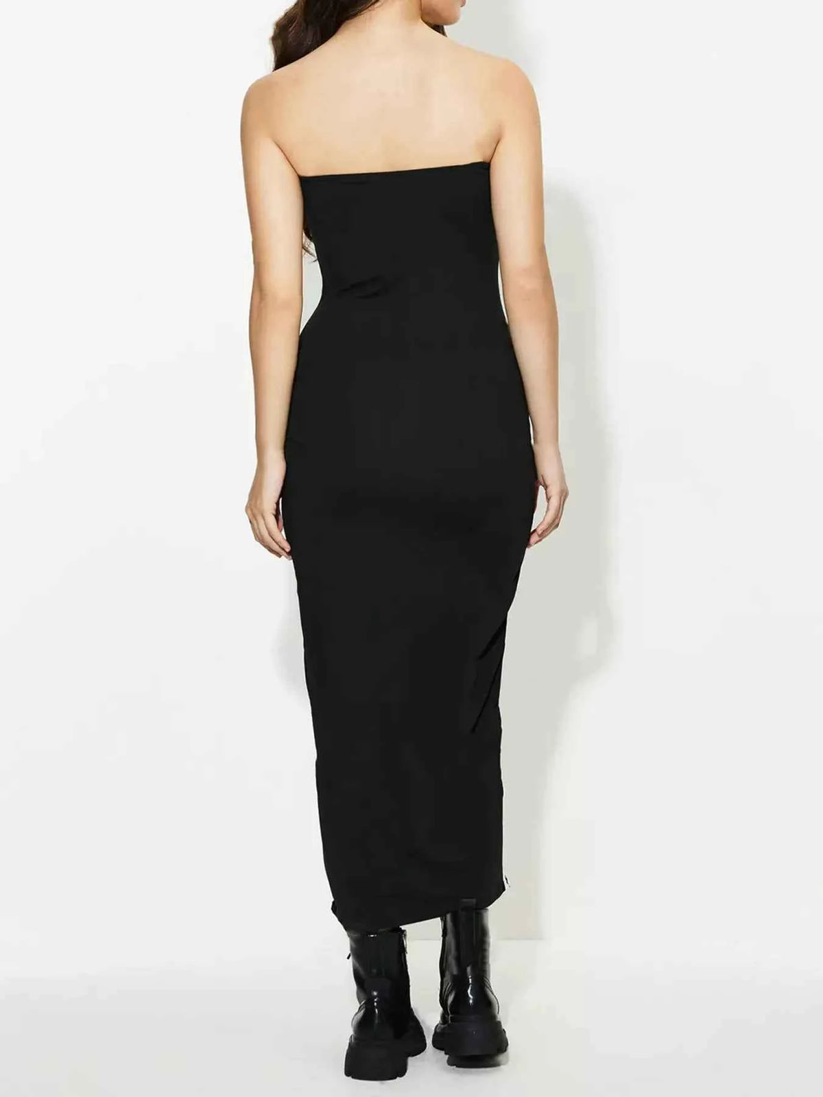 Side Stripe Strapless Maxi Dress — view 5