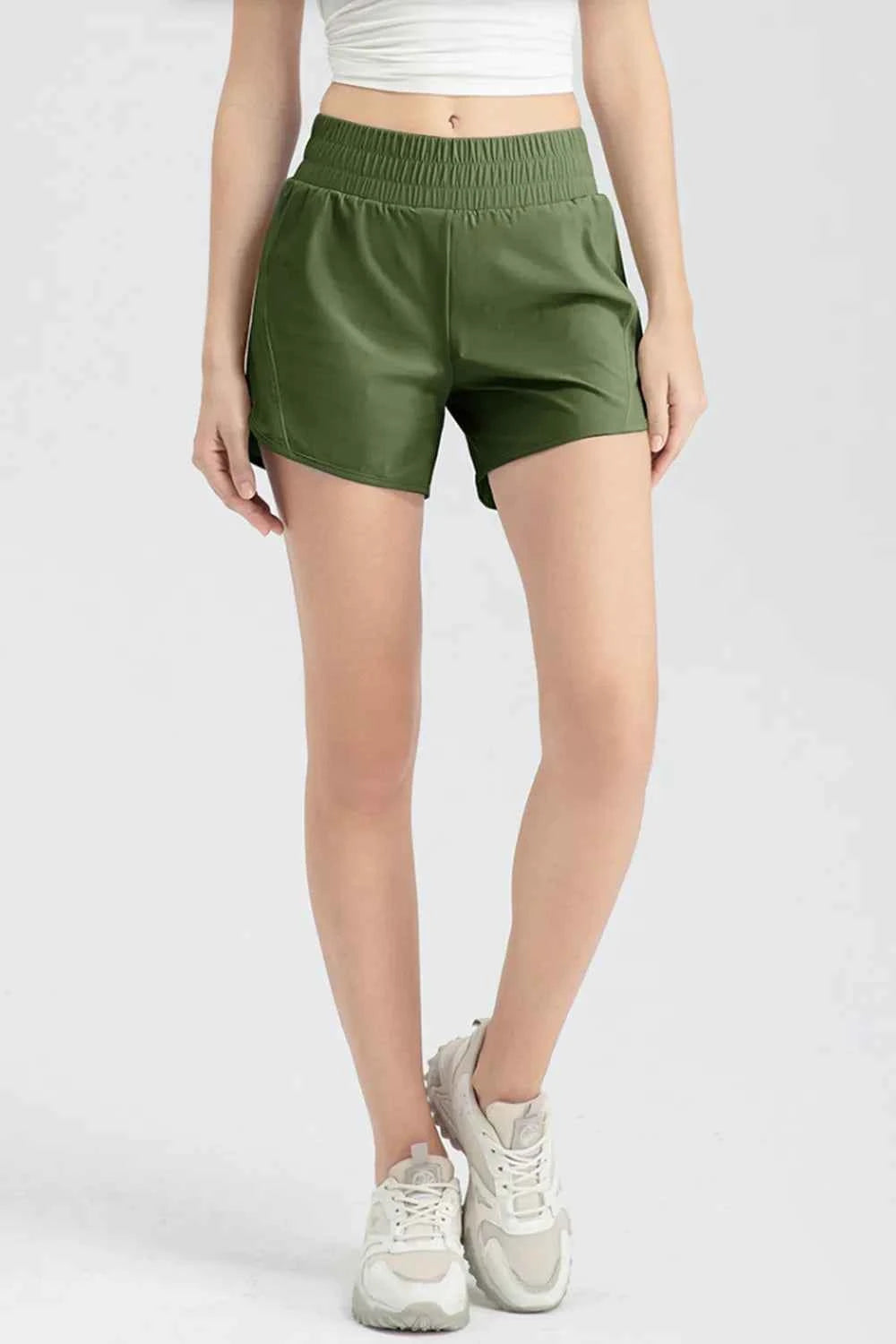 Elastic Waist Active Shorts - Comfort Meets Performance — view 10