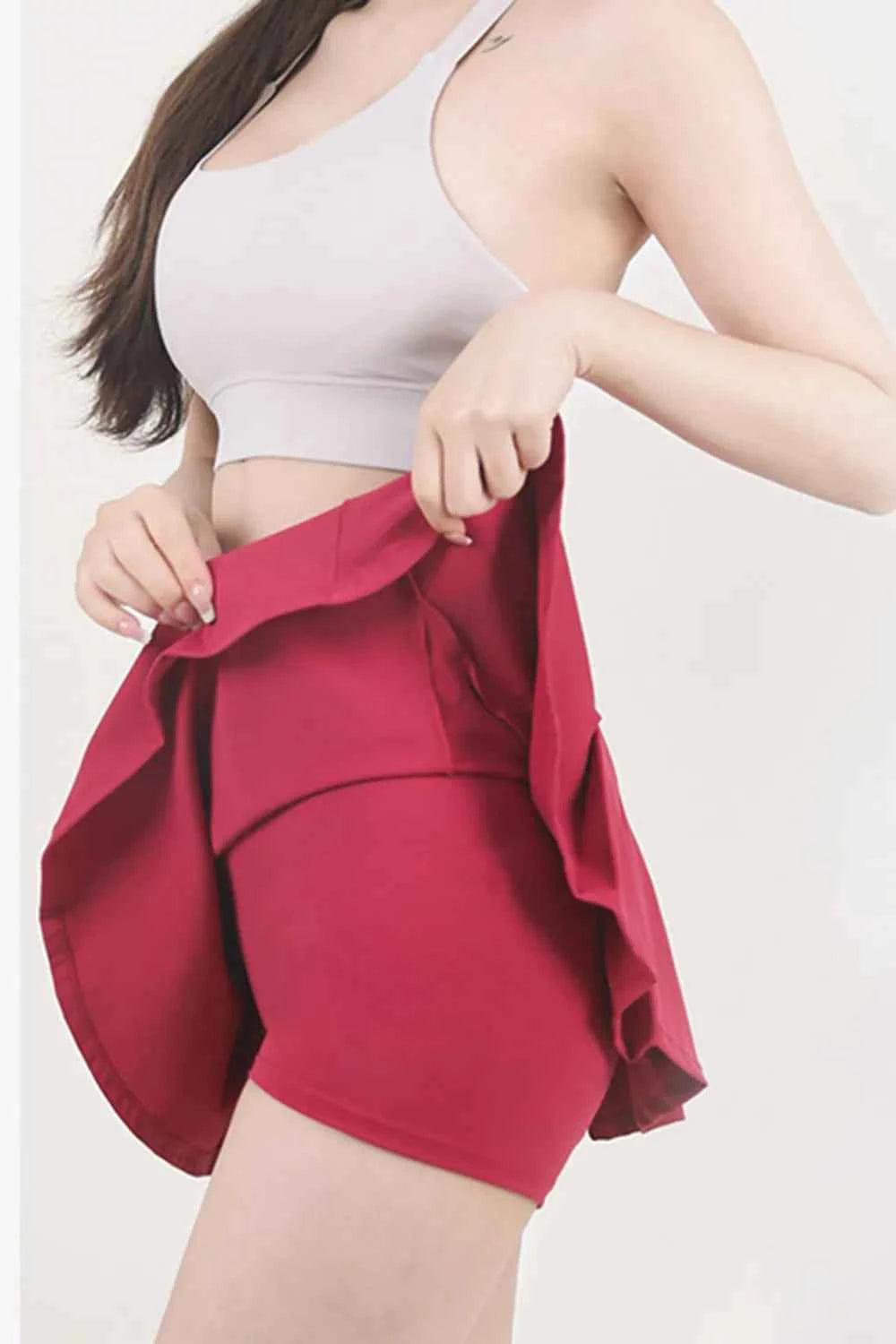 High Waist Pleated Active Skirt - Elevate Your Activewear Game — view 5