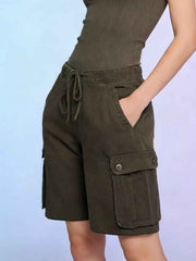 Cargo Shorts with Drawstring - Ultimate Comfort Meets Functionality — view 4