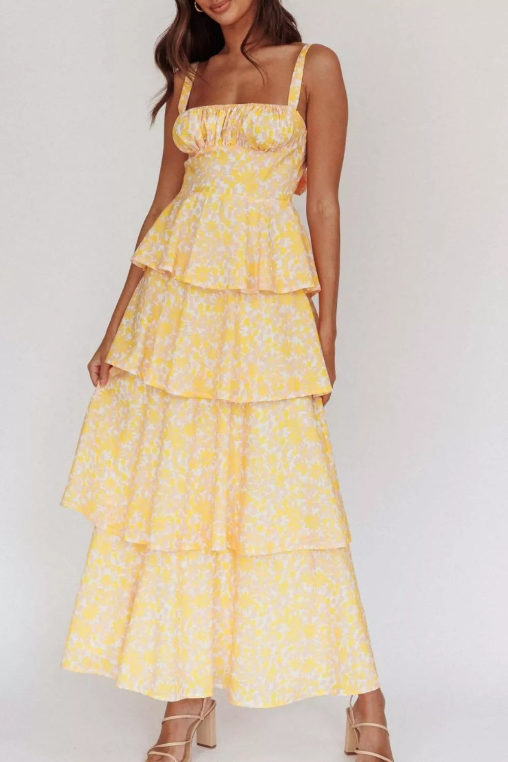 Floral Layered Maxi Dress — view 9